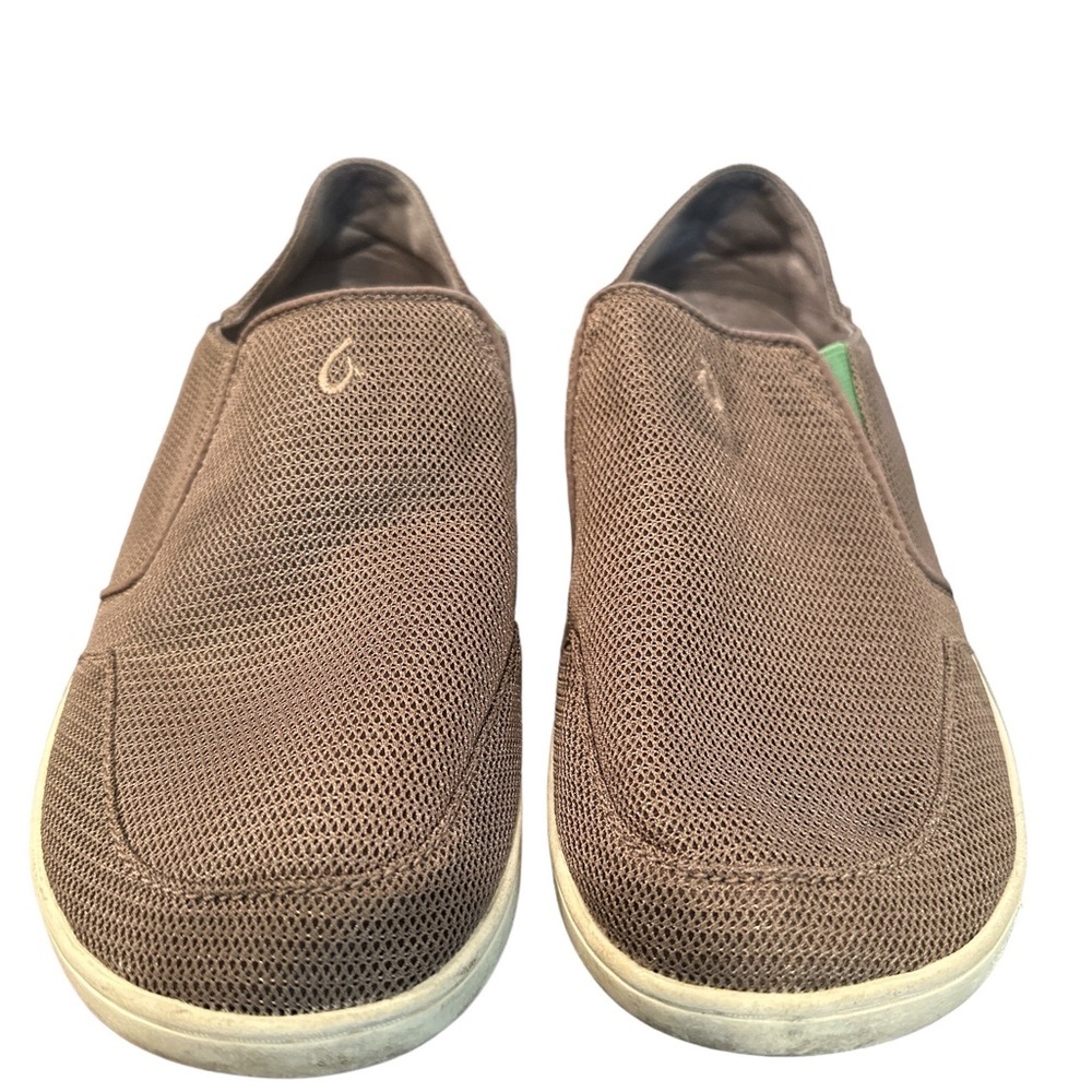 Olukai Nohea Mesh Brown Slip‎ On 8.5/41.5 Excellent
